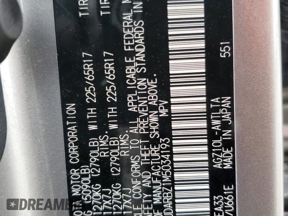 2021 Lexus NX 300 z VIN JTJDARBZ1M5034193, wystawiony jako Copart lot #59734795 z przebiegiem 56 958 mil mil oraz Szkoda całkowita • Salvage title. Historia ofert i sprzedaży dostępna na DreamBid. Obrazek 13.