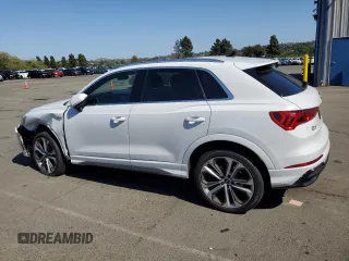 2021 Audi Q3 S line Premium Plus with VIN WA1EECF36M1129591, listed as a Copart auction lot 54921935 with 109,365 mi miles and Salvage title. Bid and sale history available at DreamBid. Image 2.