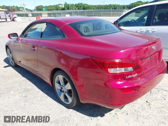 2010 Lexus IS 250 C с VIN JTHFF2C26A2502906, выставлен на аукционе IAAI как лот 42345094 с пробегом 200 600 миль миль и . История ставок и продаж доступна на DreamBid. Изображение 3.