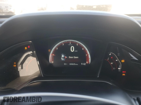 2018 Honda Civic Si with VIN 2HGFC1E57JH704397, listed as a Copart auction lot 51868535 with 44,620 mi miles and Salvage Title. Bid and sale history available at DreamBid. Image 9.