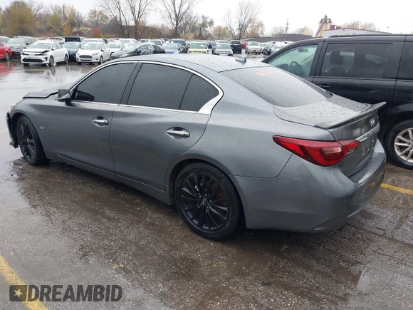 2018 Infiniti Q50 Luxe z VIN JN1EV7AP5JM350376, wystawiony jako IAAI lot #40881855 z przebiegiem 84 501 mil mil oraz . Historia ofert i sprzedaży dostępna na DreamBid. Obrazek 3.