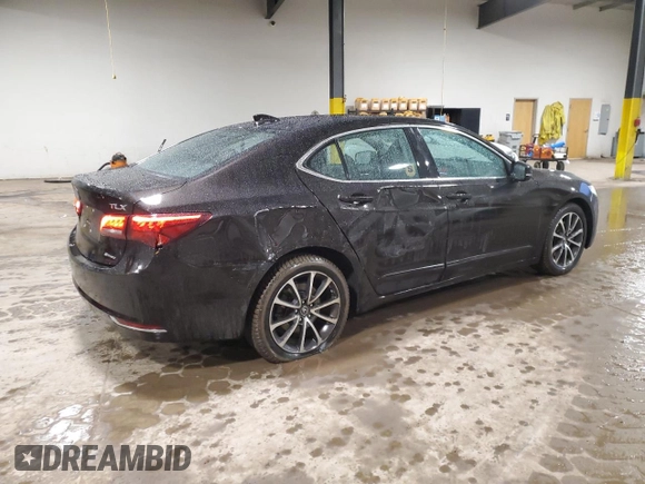 2015 Acura TLX V6 Tech with VIN 19UUB3F5XFA003332, listed as a Copart auction lot 47840065 with 50,201 mi miles and Salvage Title. Bid and sale history available at carsss.com. Image 3.