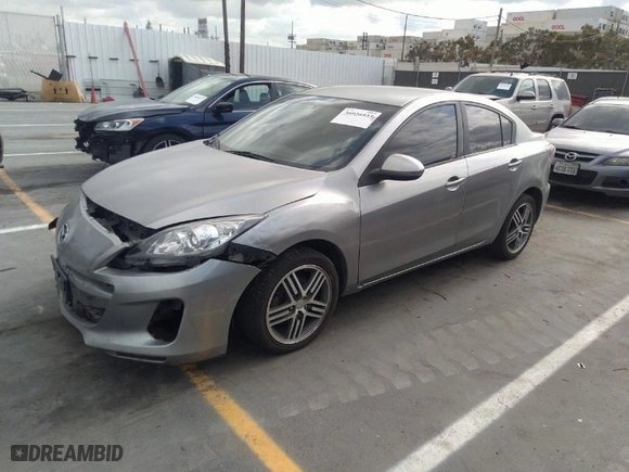 2013 Mazda Mazda3 i SV with VIN JM1BL1TF7D1729635, listed as a IAAI auction lot 39474924 with 149,963 mi miles. Bid and sale history available at carsss.com. Image 2.