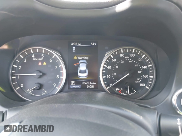 2020 Infiniti Q50 Edition 30 with VIN JN1EV7APXLM202808, listed as a IAAI auction lot 41988781 with 85,233 mi miles and . Bid and sale history available at DreamBid. Image 7.