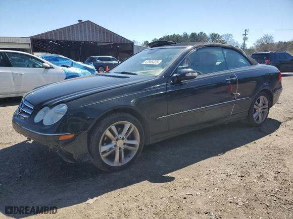 2008 Mercedes-Benz CLK-Class 3.5L with VIN WDBTK56F18F255103, listed as a Copart auction lot 47955325 with 0 mi miles and Salvage Title. Bid and sale history available at carsss.com. Image 1.