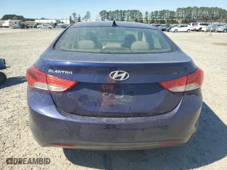2012 Hyundai Elantra GLS with VIN 5NPDH4AEXCH096867, listed as a Copart auction lot 47478425 with 204,591 mi miles and Salvage Title. Bid and sale history available at carsss.com. Image 6.