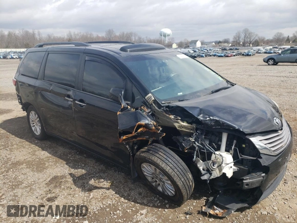 2016 Toyota Sienna XLE with VIN 5TDYK3DC8GS706188, listed as a Copart auction lot 51082515 with 102,555 mi miles and Salvage Title. Bid and sale history available at carsss.com. Image 4.