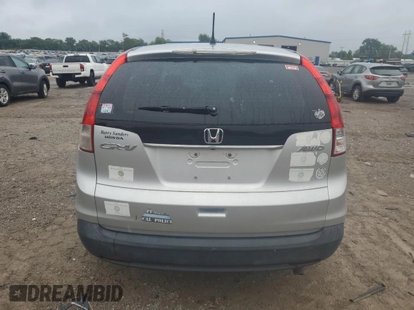2013 Honda CR-V LX with VIN 2HKRM4H3XDH655552, listed as a Copart auction lot 57607065 with 159,871 mi miles and Salvage title. Bid and sale history available at DreamBid. Image 6.