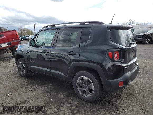 2018 Jeep Renegade Sport z VIN ZACCJBAB6JPG92329, wystawiony jako Copart lot #50967645 z przebiegiem 61 256 mil mil oraz Szkoda całkowita • Salvage title. Historia ofert i sprzedaży dostępna na DreamBid. Obrazek 2.