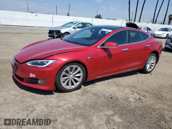 2018 Tesla Model S 75D with VIN 5YJSA1E20JF297943, listed as a Copart auction lot 52164325 with 46,051 mi miles and Salvage title. Bid and sale history available at DreamBid. Image 1.