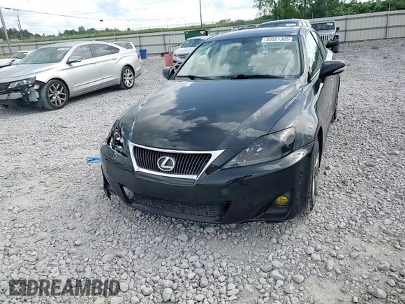 2012 Lexus IS 250 with VIN JTHBF5C21C5166406, listed as a Copart auction lot 55521305 with 123,708 mi miles and Salvage title. Bid and sale history available at DreamBid. Image 13.