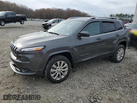 2018 Jeep Cherokee Overland with VIN 1C4PJMJX7JD575723, listed as a Copart auction lot 79604194 with 63,145 mi miles and Salvage Title. Bid and sale history available at carsss.com. Image 1.