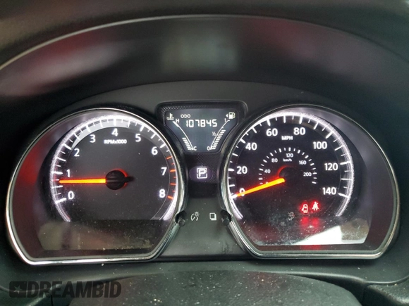2016 Nissan Versa SV with VIN 3N1CN7AP3GL861630, listed as a Copart auction lot 56361815 with 107,845 mi miles and Salvage title. Bid and sale history available at DreamBid. Image 9.