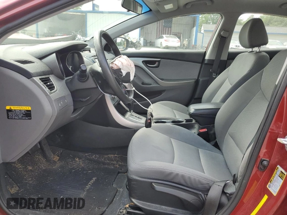 2013 Hyundai Elantra GLS with VIN 5NPDH4AE4DH437567, listed as a Copart auction lot 59513645 with 32,143 mi miles and Salvage title. Bid and sale history available at DreamBid. Image 7.