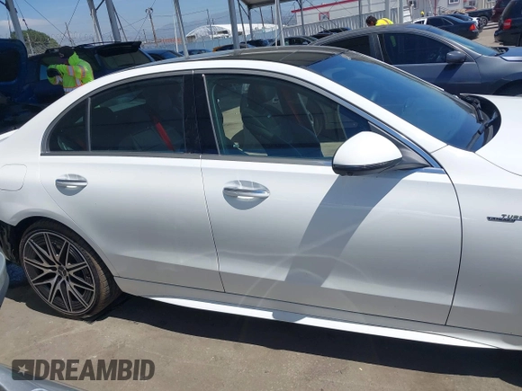 2024 Mercedes-Benz C 43 AMG with VIN W1KAF8HB8RR201456, listed as a IAAI auction lot 42012404 with 7,471 mi miles and . Bid and sale history available at DreamBid. Image 14.