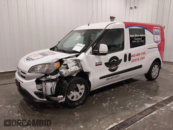 2017 Ram ProMaster City Cargo Van Tradesman SLT with VIN ZFBERFBB9H6E69115, listed as a IAAI auction lot 41798498 with 131,463 mi miles. Bid and sale history available at carsss.com. Image 19.