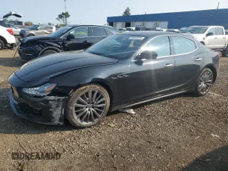 2018 Maserati Ghibli S Q4 z VIN ZAM57YTA4J1300443, wystawiony jako Copart lot #59033695 z przebiegiem 57 944 mil mil oraz Czysty tytuł • Clean title. Historia ofert i sprzedaży dostępna na DreamBid. Obrazek 1.