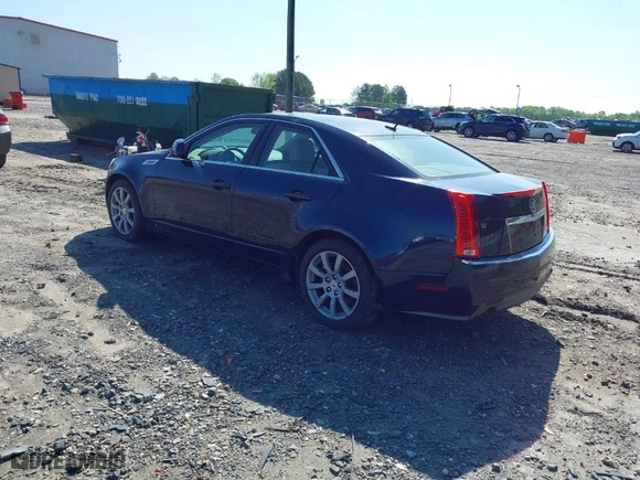 2008 Cadillac CTS RWD w/1SA with VIN 1G6DF577980151093, listed as a IAAI auction lot 41993178 with 186,230 mi miles. Bid and sale history available at carsss.com. Image 3.
