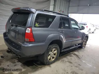2006 Toyota 4Runner SR5 with VIN JTEBT14R868035163, listed as a Copart auction lot 52455065 with 215,921 mi miles and Clean Title. Bid and sale history available at carsss.com. Image 3.