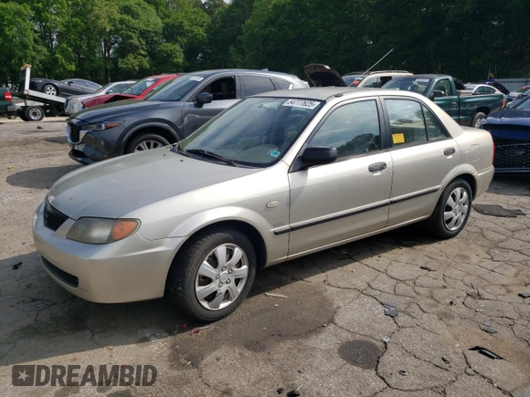 2003 Mazda Protege DX with VIN JM1BJ225X30107443, listed as a Copart auction lot 54777625 with 283,760 mi miles and Clean Title. Bid and sale history available at DreamBid. Image 1.