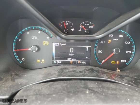 2017 Chevrolet Colorado 4WD LT with VIN 1GCPTCE1XH1223094, listed as a Copart auction lot 46211925 with 117,314 mi miles and Salvage Title. Bid and sale history available at carsss.com. Image 9.