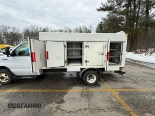 2019 Ford Econoline Commercial with VIN 1FDXE4FS8KDC19277, listed as a Copart auction lot 47322355 with 142,487 mi miles and Clean Title. Bid and sale history available at carsss.com. Image 5.