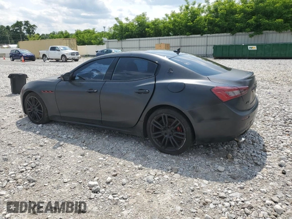 2017 Maserati Ghibli S Q4 with VIN ZAM57RTS8H1249909, listed as a Copart auction lot 60283645 with 128,090 mi miles and Clean title. Bid and sale history available at DreamBid. Image 2.
