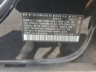 2014 Volkswagen Jetta SE with VIN 3VWD17AJ1EM366484, listed as a Copart auction lot 56331985 with 204,601 mi miles and Salvage title. Bid and sale history available at DreamBid. Image 12.