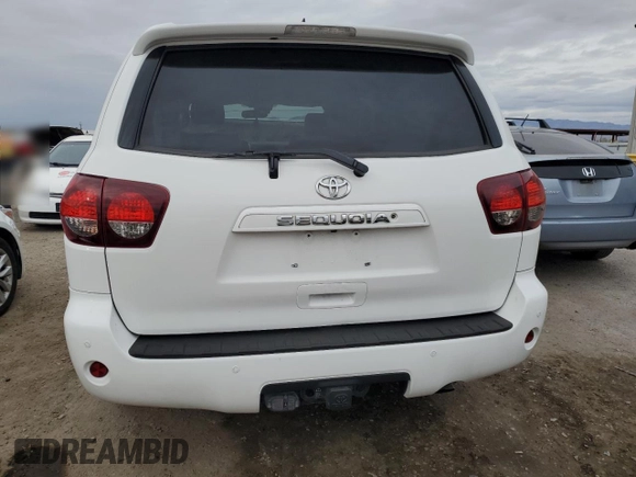 2018 Toyota Sequoia SR5 with VIN 5TDBY5G13JS165133, listed as a Copart auction lot 45189315 with 0 mi miles and Salvage Title. Bid and sale history available at carsss.com. Image 6.