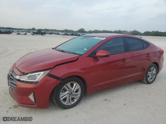 2020 Hyundai Elantra SEL with VIN 5NPD84LF9LH523316, listed as a Copart auction lot 53906905 with 102,494 mi miles and Salvage Title. Bid and sale history available at carsss.com. Image 1.