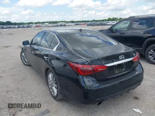 2019 Infiniti Q50 Luxe with VIN JN1EV7AP3KM519702, listed as a IAAI auction lot 42353533 with 46,371 mi miles and . Bid and sale history available at DreamBid. Image 3.