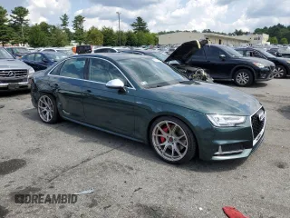 2018 Audi S4 Prestige with VIN WAUC4AF41JA007937, listed as a Copart auction lot 68264994 with 51,902 mi miles and Salvage Title. Bid and sale history available at carsss.com. Image 4.