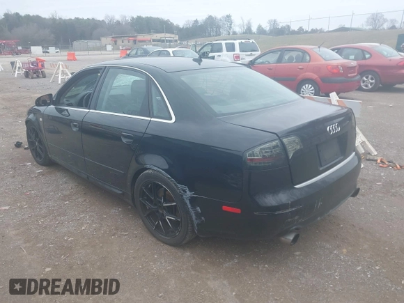 2008 Audi A4 2.0T with VIN WAUDF78E78A058246, listed as a IAAI auction lot 41612385 with 166,312 mi miles. Bid and sale history available at carsss.com. Image 3.