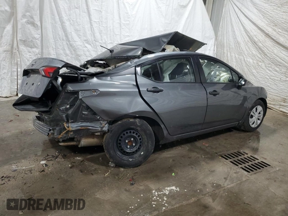 2024 Nissan Versa S с VIN 3N1CN8DVXRL881568, выставлен на аукционе Copart как лот 49678335 с пробегом Не указан миль и На запчасти • Non repairable. История ставок и продаж доступна на DreamBid. Изображение 3.
