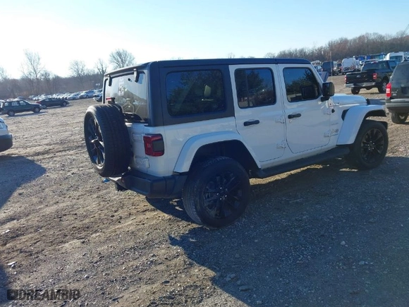 2023 Jeep Wrangler 4xe Sahara with VIN 1C4JJXP61PW684682, listed as a IAAI auction lot 40998281 with 41,138 mi miles. Bid and sale history available at carsss.com. Image 4.