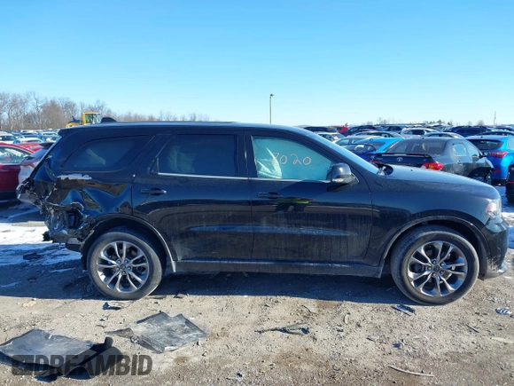 2020 Dodge Durango GT with VIN 1C4RDJDG1LC114567, listed as a IAAI auction lot 41427020 with 121,170 mi miles and . Bid and sale history available at DreamBid. Image 13.