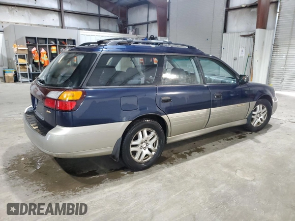 2002 Subaru Legacy Outback with VIN 4S3BH675X26654168, listed as a Copart auction lot 62105265 with 128,058 mi miles and Clean title. Bid and sale history available at DreamBid. Image 3.