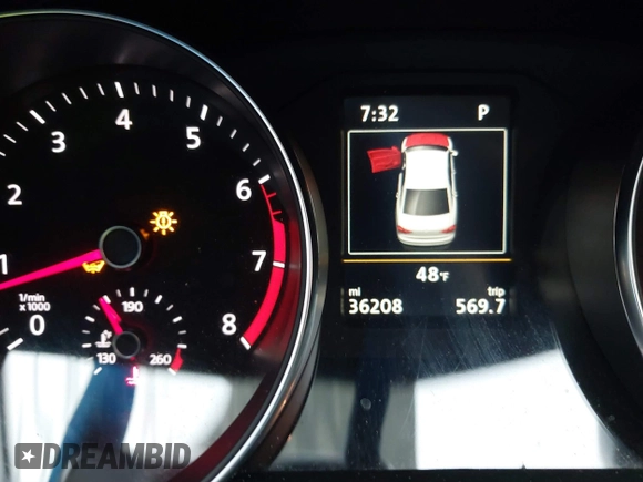 2019 Volkswagen Passat 2.0T Wolfsburg Edition with VIN 1VWLA7A3XKC007385, listed as a IAAI auction lot 41409014 with 36,208 mi miles. Bid and sale history available at carsss.com. Image 15.
