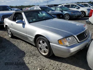 1999 Mercedes-Benz SL-Class with VIN WDBFA68F0XF176572, listed as a Copart auction lot 74715254 with 0 mi miles and Salvage Title. Bid and sale history available at carsss.com. Image 4.