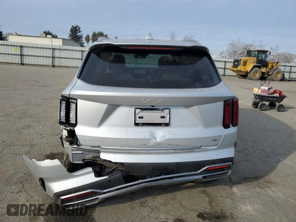 2023 Kia Sorento Hybrid EX with VIN KNDRHDLG7P5195401, listed as a Copart auction lot 87529505 with 18,225 mi miles and Salvage Title. Bid and sale history available at carsss.com. Image 6.