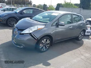 2017 Nissan LEAF S with VIN 1N4BZ0CP1HC302579, listed as a IAAI auction lot 41920542 with 37,462 mi miles. Bid and sale history available at carsss.com. Image 19.