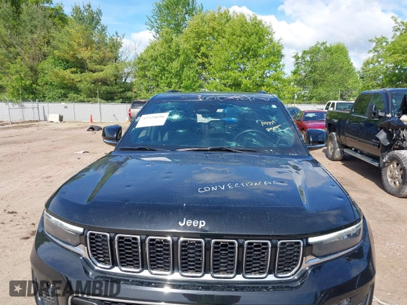 2021 Jeep Grand Cherokee Overland z VIN 1C4RJKDG9M8119728, wystawiony jako IAAI lot #42324696 z przebiegiem 48 379 mil mil oraz . Historia ofert i sprzedaży dostępna na DreamBid. Obrazek 6.