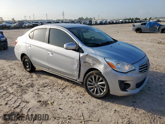 2019 Mitsubishi Mirage ES with VIN ML32F3FJ7KHF01423, listed as a Copart auction lot 61208045 with 120,893 mi miles and Salvage title. Bid and sale history available at DreamBid. Image 4.