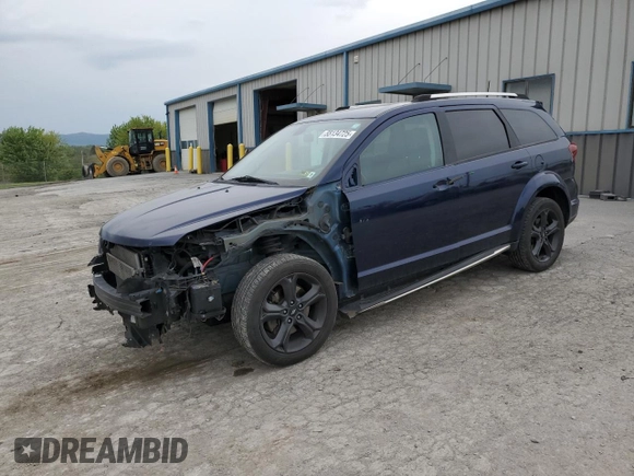2018 Dodge Journey Crossroad with VIN 3C4PDDGG9JT450103, listed as a Copart auction lot 55134725 with 126,326 mi miles and Salvage Title. Bid and sale history available at DreamBid. Image 1.