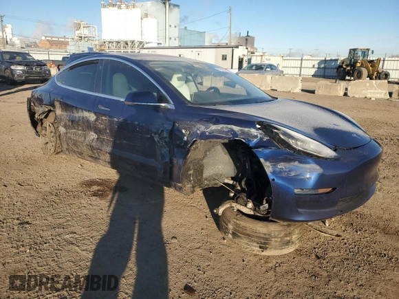 2018 Tesla Model 3 Long Range Battery with VIN 5YJ3E1EB9JF075202, listed as a Copart auction lot 87616115 with 76,881 mi miles and Salvage Title. Bid and sale history available at DreamBid. Image 4.