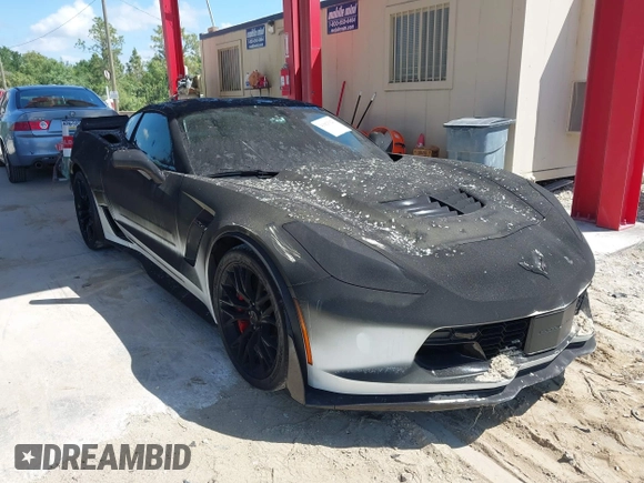 2019 Chevrolet Corvette Z06 3LZ with VIN 1G1YU2D67K5601664, listed as a IAAI auction lot 41923120 with 2,216 mi miles. Bid and sale history available at carsss.com. Image 1.
