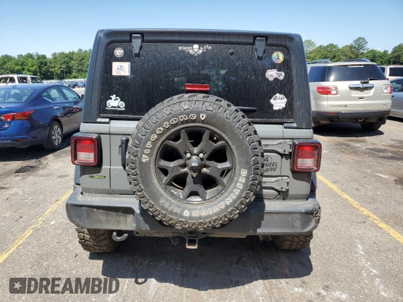 2020 Jeep Wrangler Unlimited Sport with VIN 1C4HJXDM8LW285439, listed as a Copart auction lot 55920754 with 53,509 mi miles and . Bid and sale history available at DreamBid. Image 6.