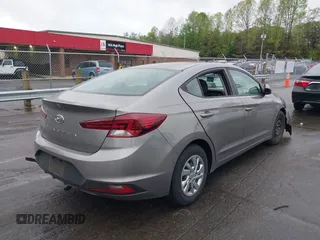 2020 Hyundai Elantra SE with VIN KMHD74LF5LU022637, listed as a IAAI auction lot 41946099 with 20,482 mi miles. Bid and sale history available at carsss.com. Image 4.