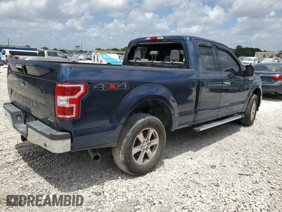 2019 Ford F-150 XL with VIN 1FTEX1EP1KKC63781, listed as a Copart auction lot 55036455 with 0 mi miles and Salvage Title. Bid and sale history available at carsss.com. Image 3.
