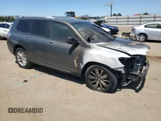 2010 Toyota Highlander Limited with VIN JTEJW3EHXA2041336, listed as a Copart auction lot 58574865 with Not provided miles and Salvage title. Bid and sale history available at DreamBid. Image 4.